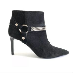 Saint Laurent YSL Harness Chain Paris Suede Boot.